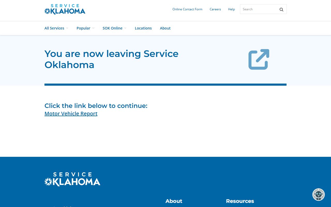 Service Oklahoma online-services routing page near Atoka County court records payment tools